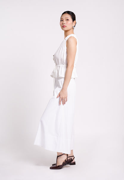 Bence Sleeveless Top (White)