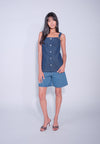 DNM Studios x Raxenne Bicolensis Sleeveless Top (Navy Blue)