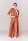 Solstice Bigonia Quarter Sleeve Top (Brown)