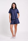 Bolt Short Sleeve Top (Navy)