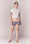 Solstice Brianna Shorts (Printed Beige)