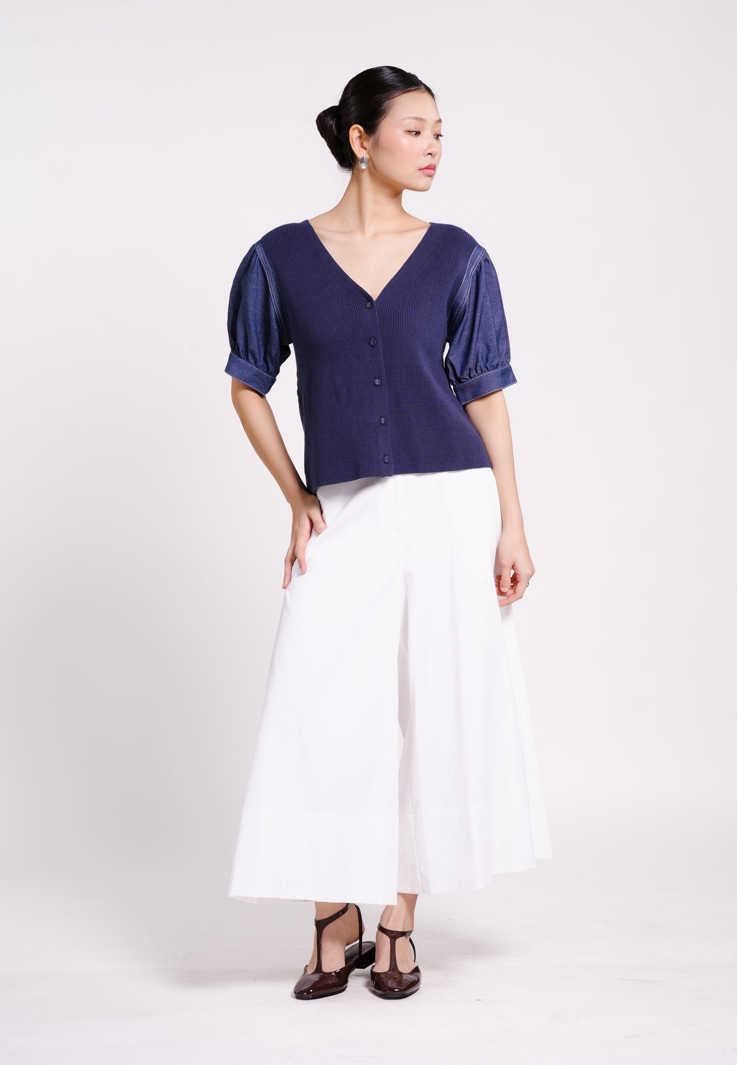 Burke Short Sleeve Top(N.Blue)