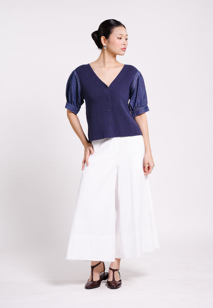 Burke Short Sleeve Top(N.Blue)