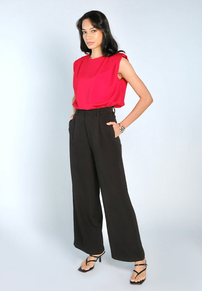 Mark Bumgarner X Vania Romoff For Plains & Prints Camille Pants (Black)