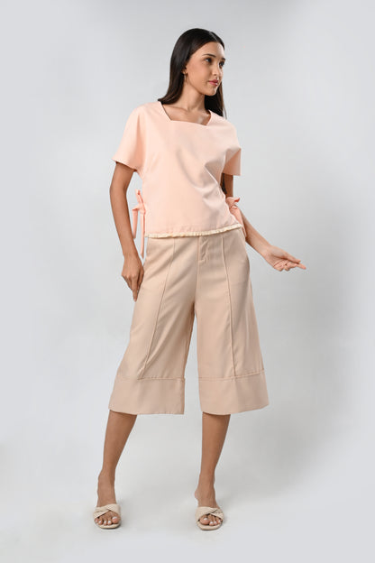 Caravan Short Sleeve Top (Peach)