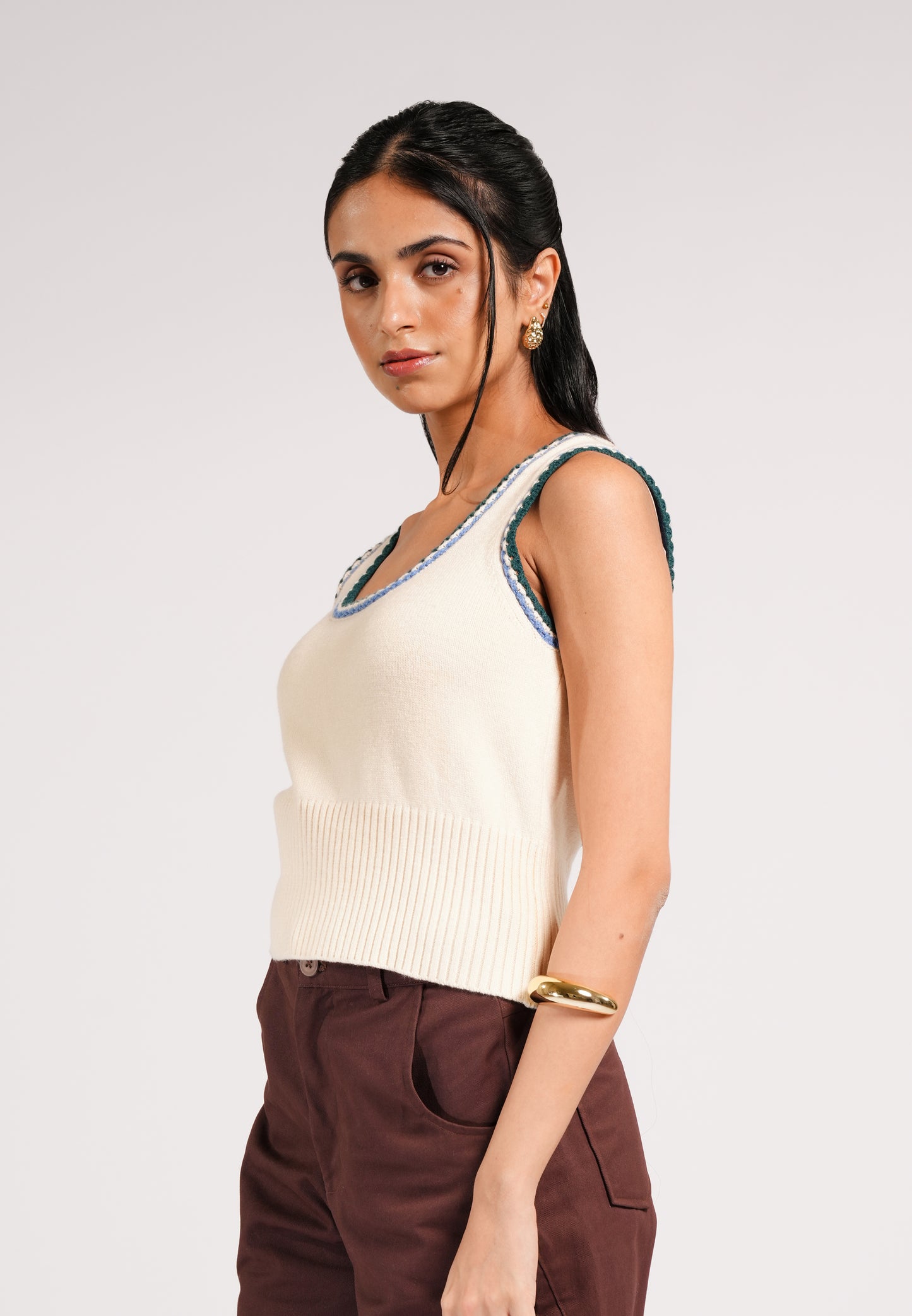 Cartier Sleeveless Top(Cream)