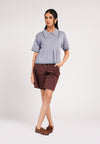 Cartier Short Sleeve Top(Blue)