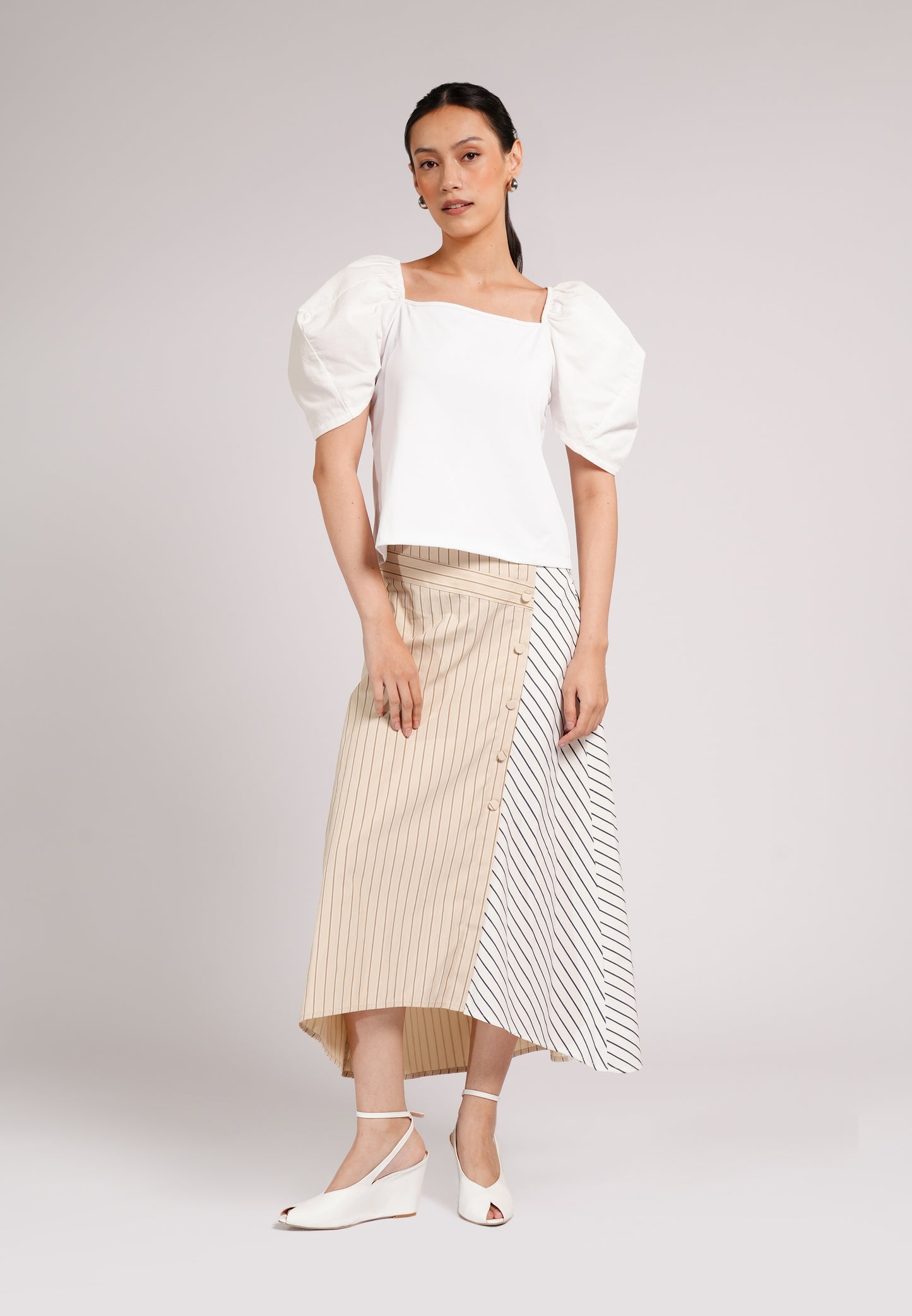Casper Short Sleeve Top (White)