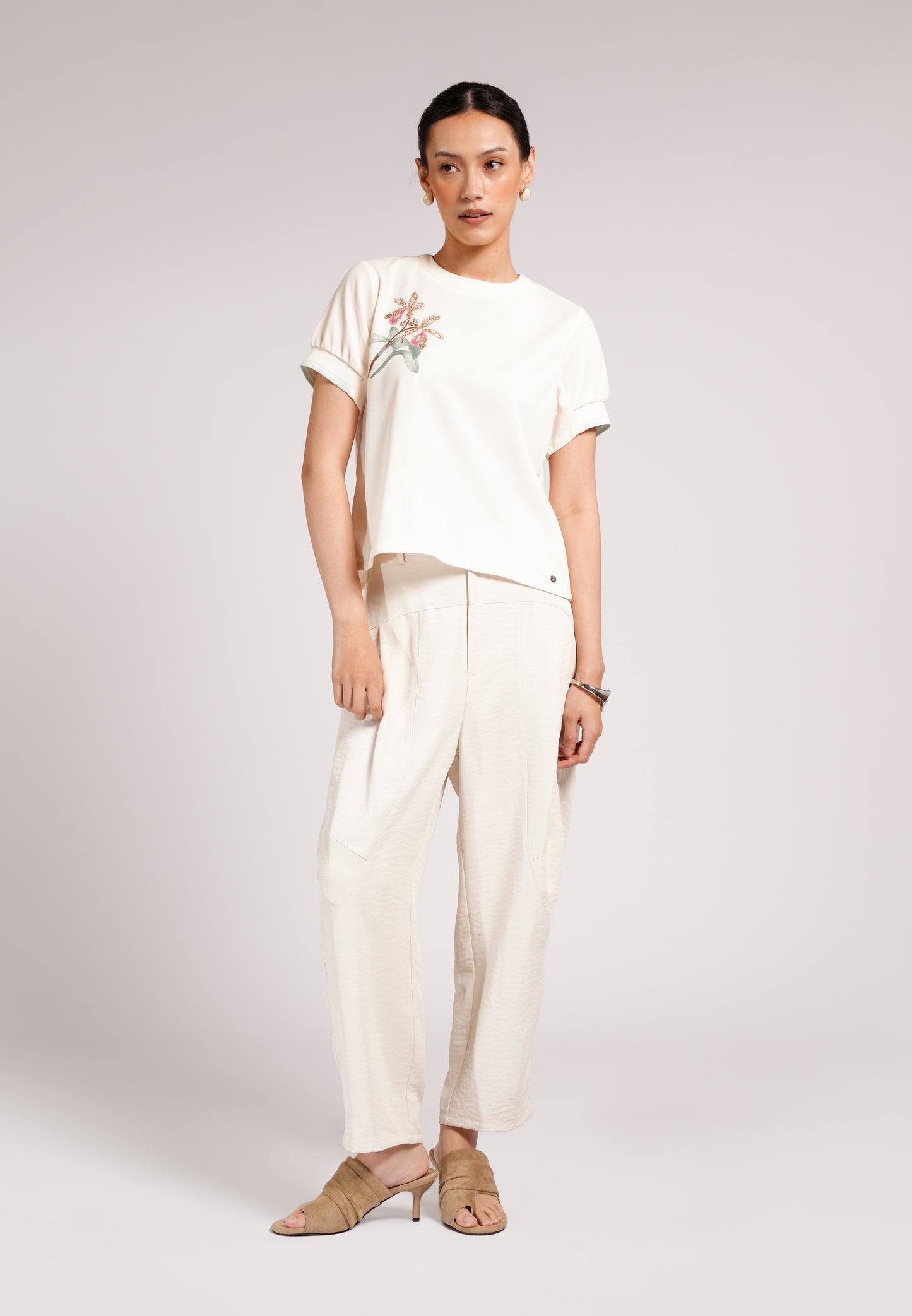 Clayd Short Sleeve Top (Sp-Ofwht)