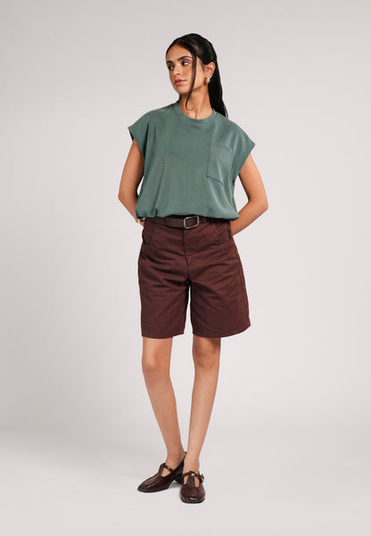 Curtee Extended Sleeve Top (Green)