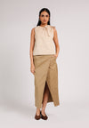 Curtee Sleeveless Top (Beige)