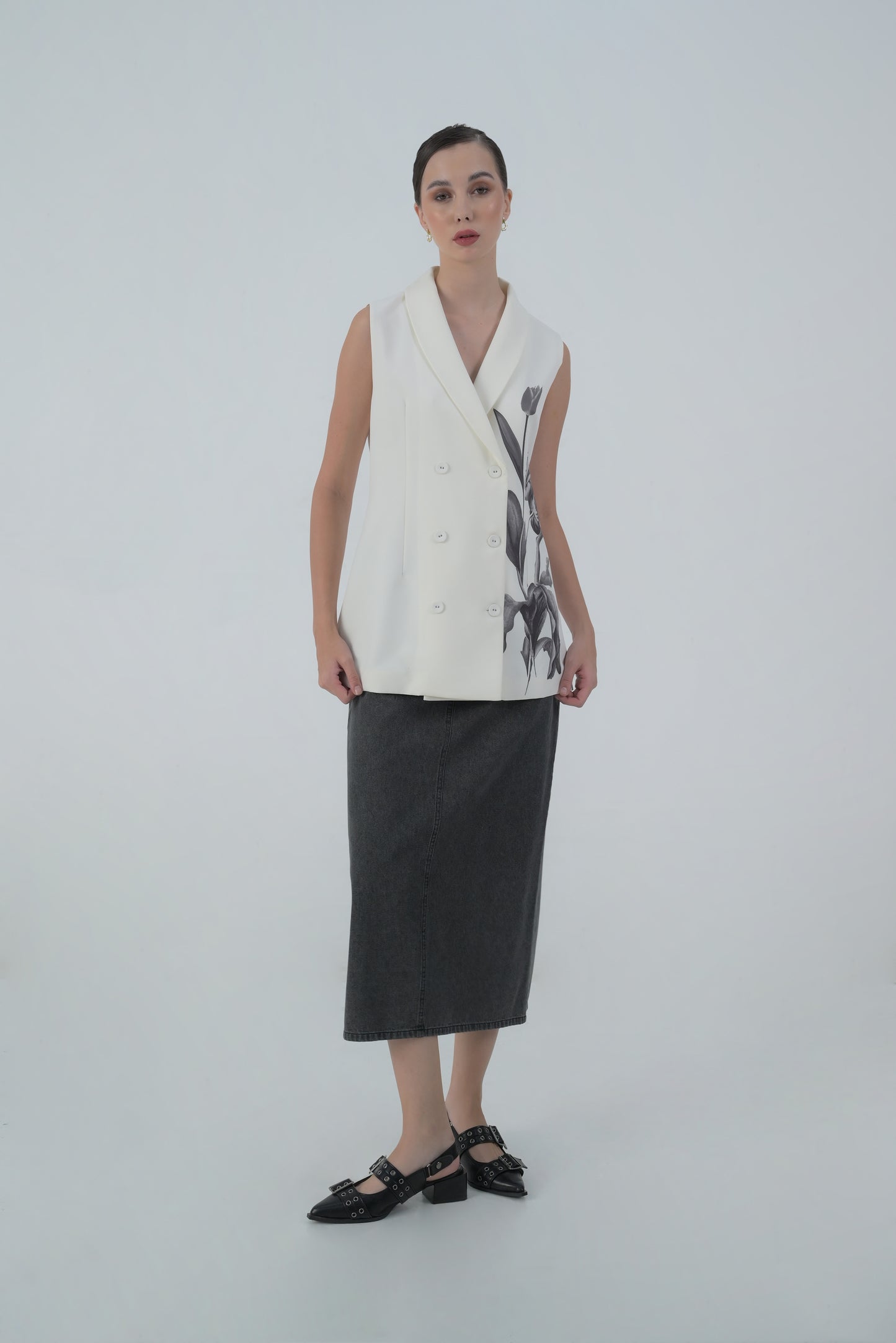 Raf Dallas Skirt (Ac. Gray)