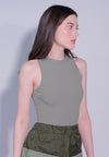 Raf Dame Sleeveless Bodysuit Top (Gray)