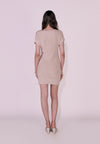 Camp Delrose Short Sleeve Dress (Beige)