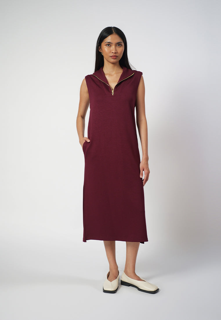 Raf Dill Sleeveless Dress (Aubergin)