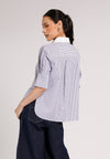 DNM Studios 2026 Doax Quarter Sleeve Top (Striped Blue)