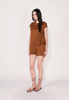 Camp Dobritz Short Sleeve Playsuit (Camel)