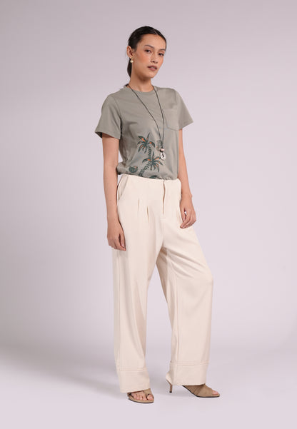 Summer Tees 2026 Dolores Short Sleeve Shirt Top (Sage)
