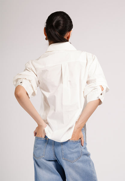 DNM Studios 2026 Duer Quarter Sleeve Top (White)