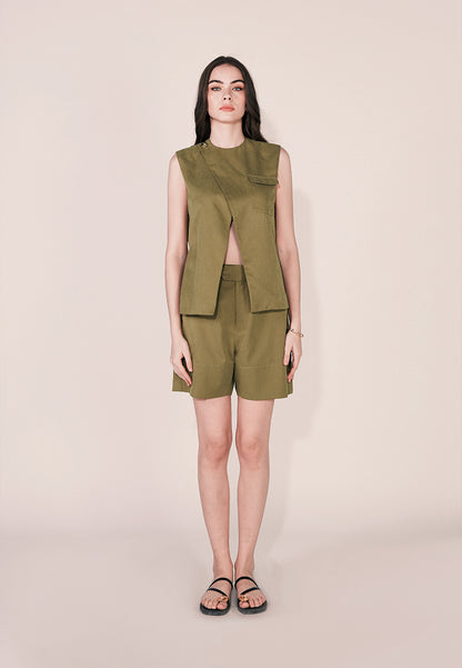 Camp Dunkirk Sleeveless Top (Avocado)
