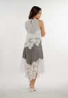 Edelwise Sleeveless Top (Striped White)