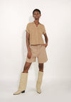 Archetype Elden Short Sleeve Top (Taupe)
