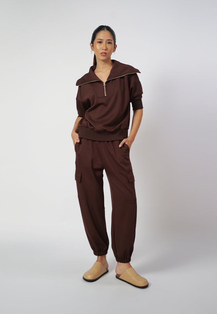 Raf Elroy Long Sleeve Top (Brown)