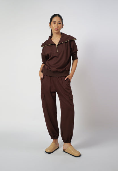 Raf Elroy Long Sleeve Top (Brown)