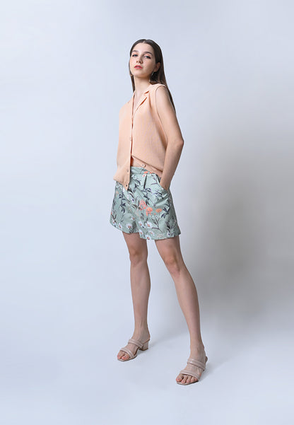 Fallon Sleeveless Top (Apricot)