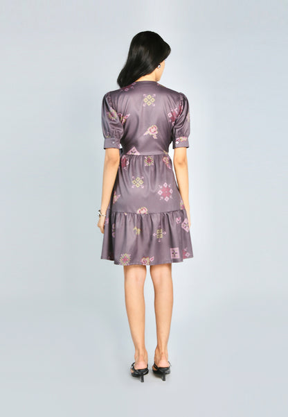 Nobleza Felicity Short Sleeve Dress (Multi)