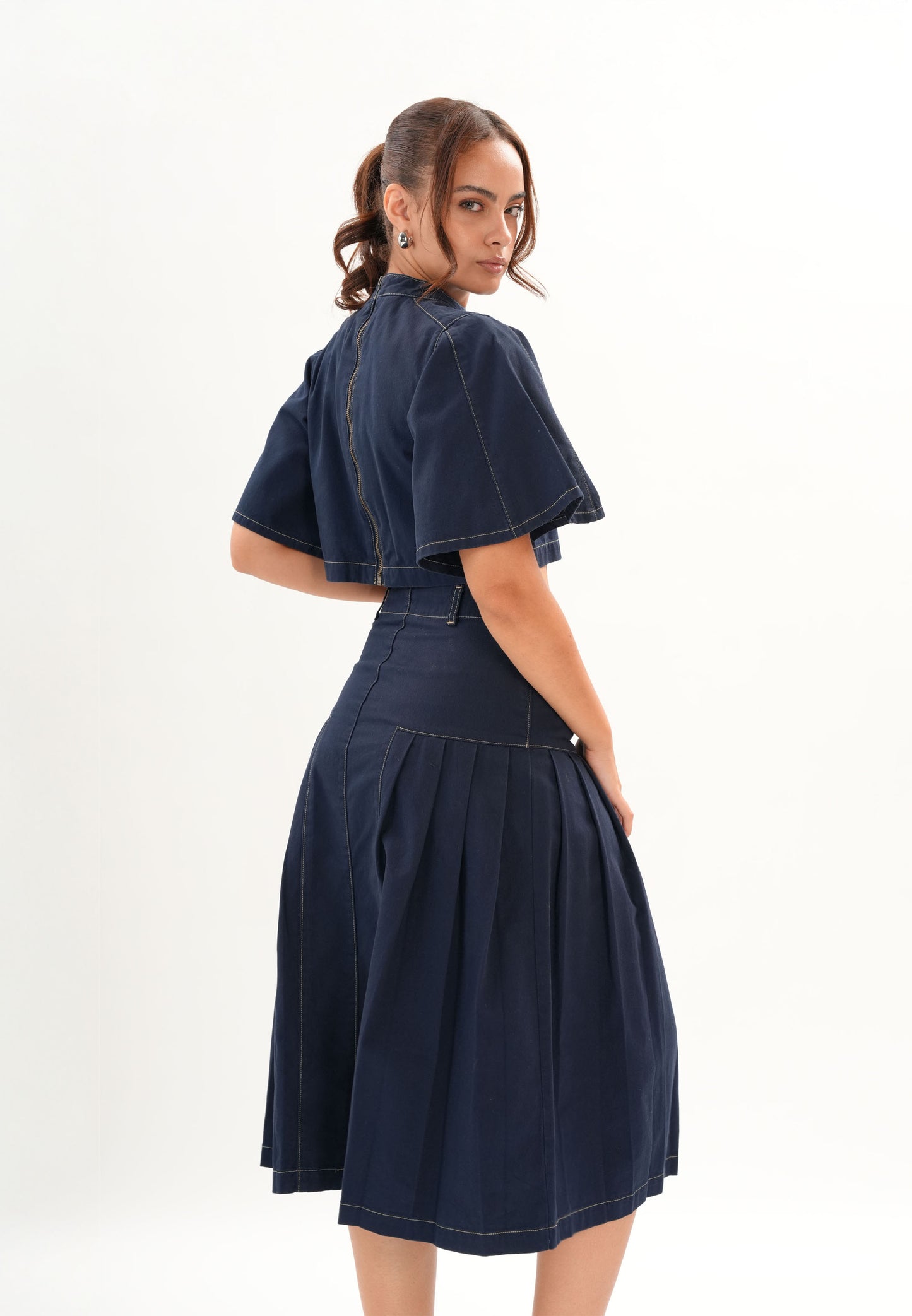 Fendi Short Sleeve Top (Navy)