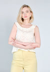 Nobleza Finnian Sleeveless Top (Off-white)