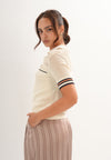 Fishel Short Sleeve Top (Cream)