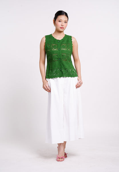 Archetype Summer Essentials Fleur Sleeveless Top (Green)