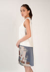Fliyelet Sleeveless Dress (Spot Print White)