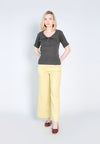 Nobleza Florence Short Sleeve Top (Charcoal)