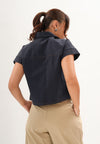 Folarin Short Sleeve Top (Navy)