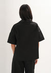 Foxy Quarter Sleeve Top (Black)