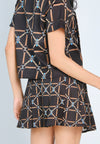 Nobleza Fremont Skort  (Printed Black)