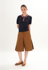 Fuzz Long Shorts  (Brown)