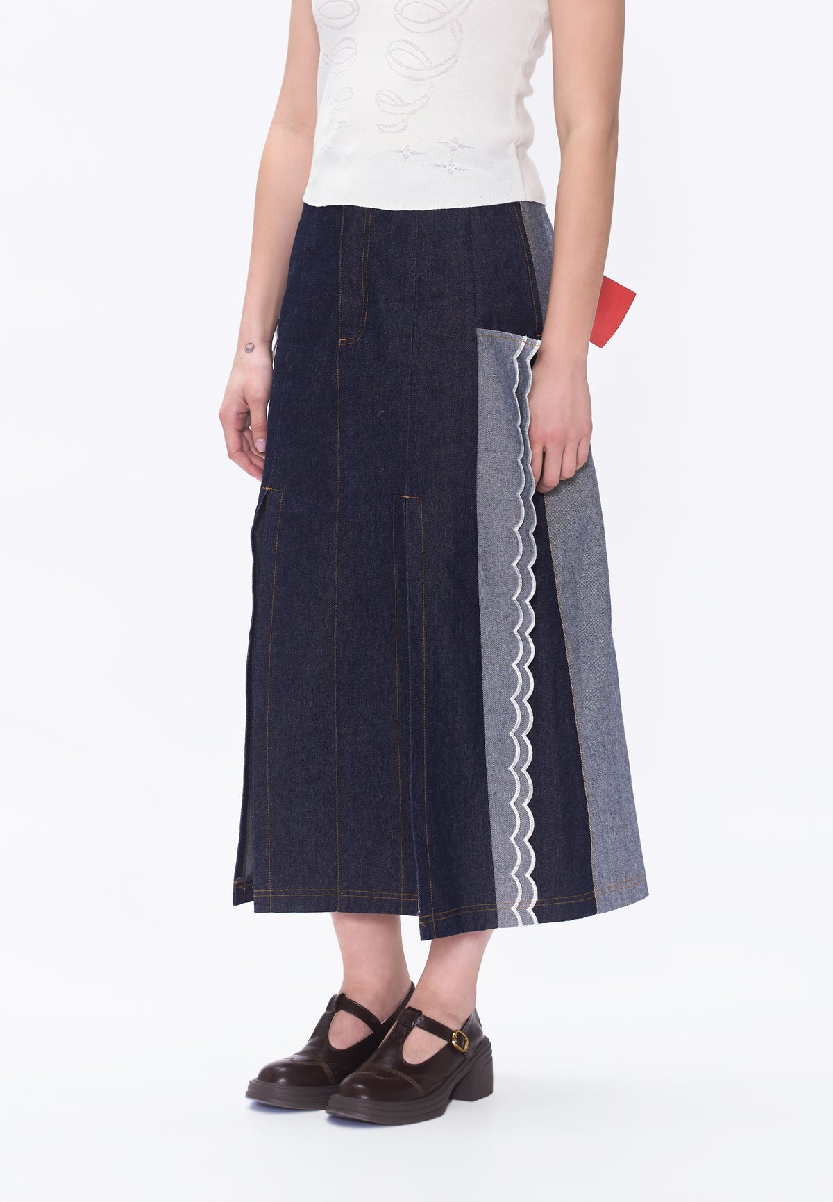 Plains & Prints x Randolf Fins Skirt (Denim)