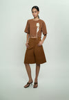 Gabriele Short Sleeve Top (Toffee)