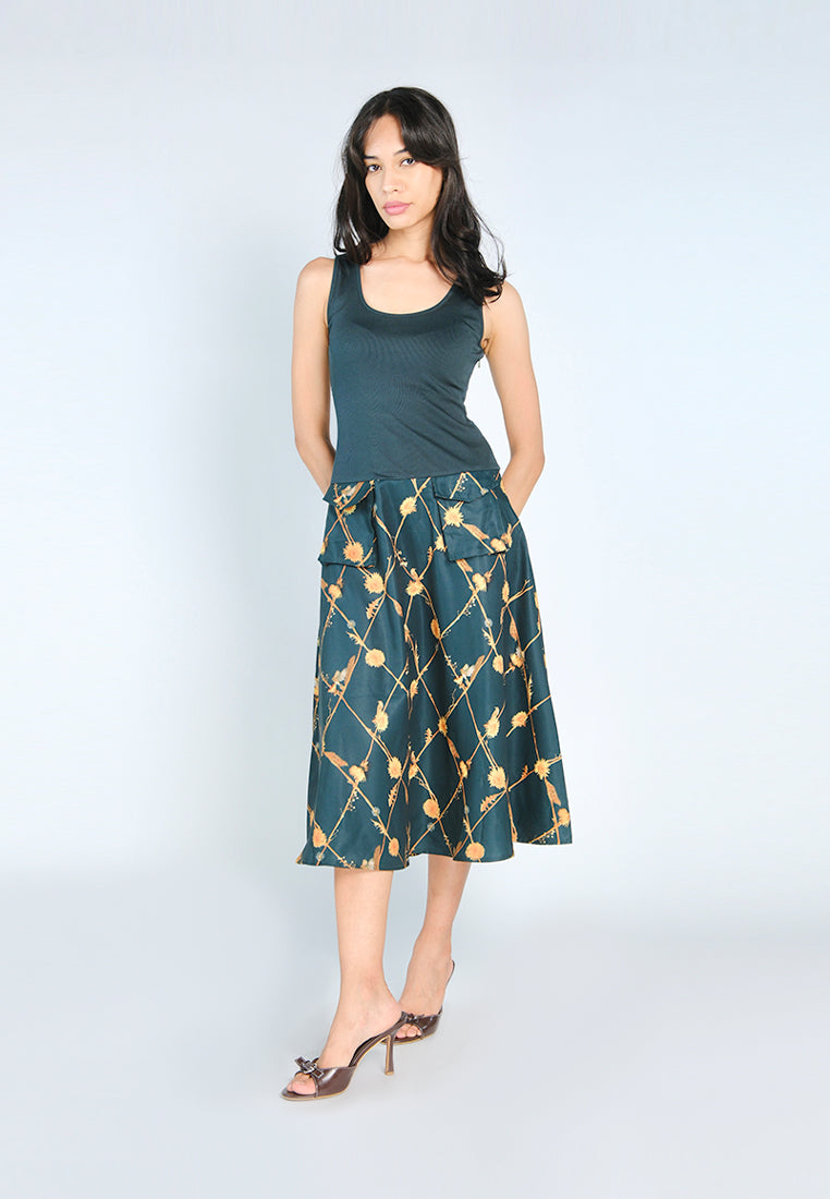 Nobleza Galen Sleeveless Dress (D.Green)