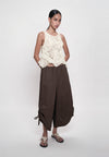 Gandham Sleeveless Top (Cream)