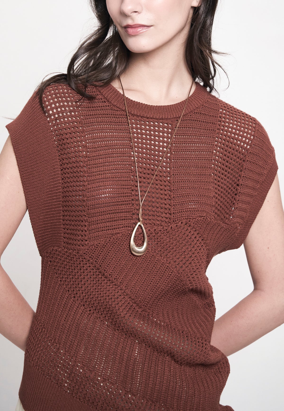Garnier Extended Sleeve Top (Toffee)