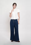 Gemma Shorts Sleeve Top (Offwhite)