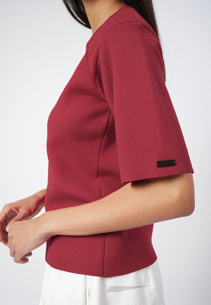 Raf Gemma Short Sleeve Top (Red)