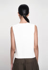 Genra Sleeveless Top (Spot Print Offwhite)