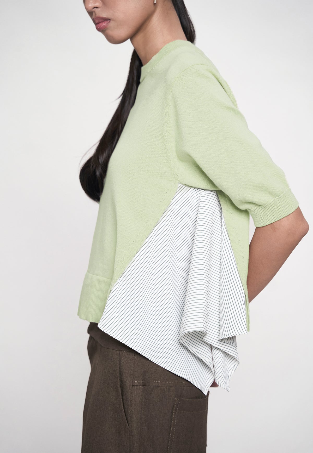 Giannu Short Sleeve Top (Sage)