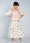 Mark Bumgarner X Vania Romoff For Plains & Prints Gia Short Sleeve Top (Blush)
